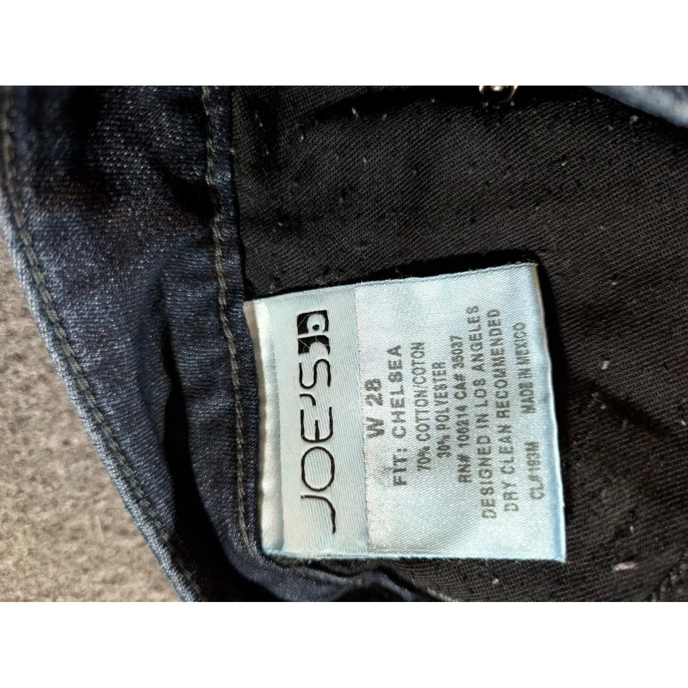 Joes Jeans Womens‎ Sz 28 Blue Denim Chelsea Low Rise Skinny Cotton Blend Flex